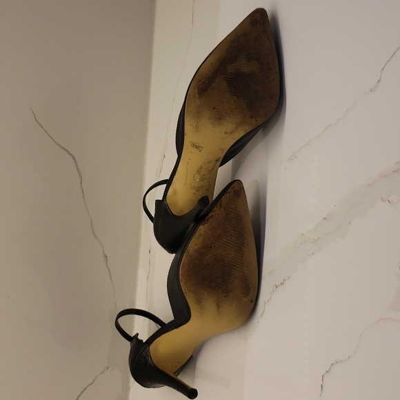 KATE & Mel High heel Shoes Black Leather Uppers Women Size 6 - Picture 7 of 11